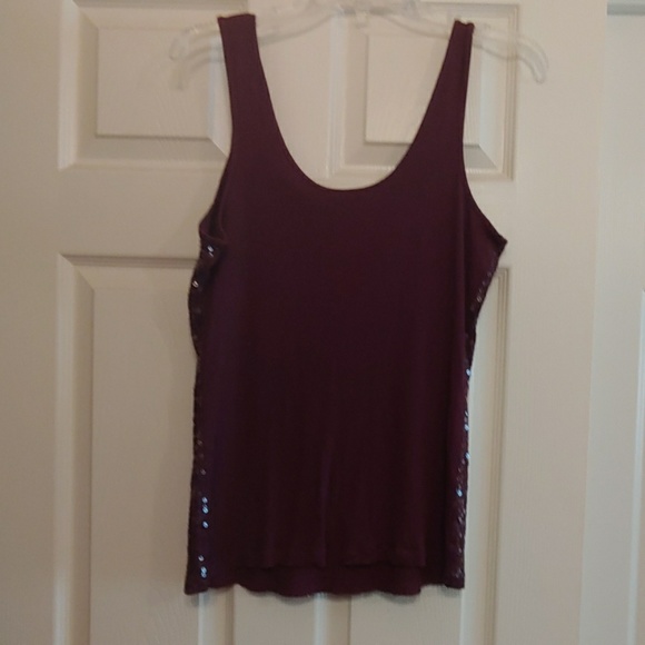 Marron Sequin Tank - Picture 2 of 2